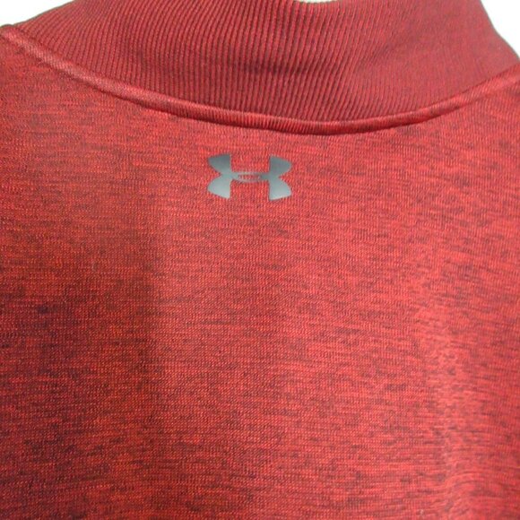 Under Armour Men's Maroon Quarter Zip Pullover Size 2XL Loose Fit - Picture 5 of 7